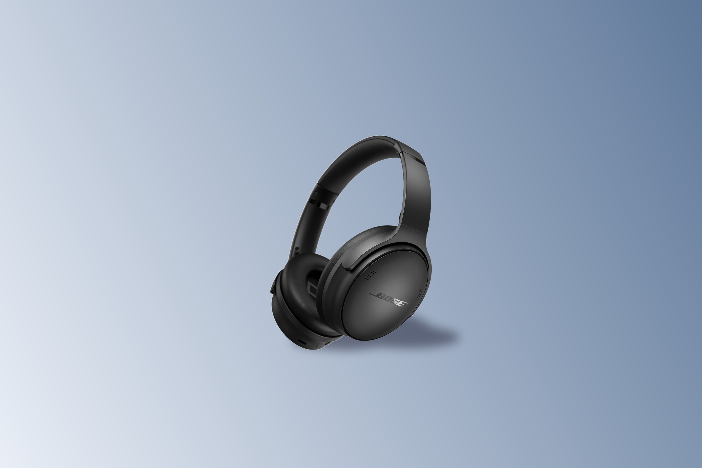 Bose QuietComfort noise-cancelling headphones in black