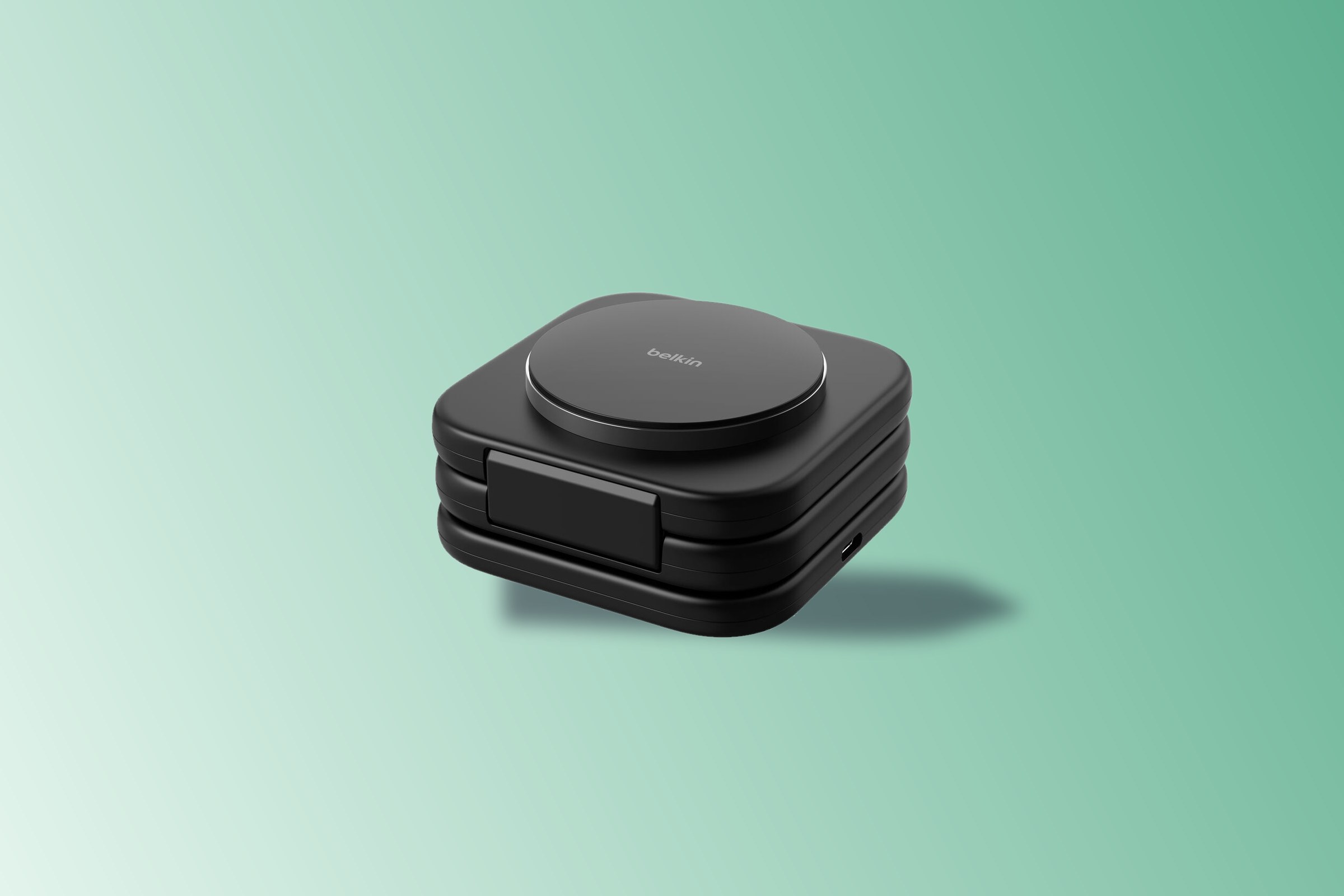 Belkin BoostCharge Pro 3-in-1 travel pad, folded