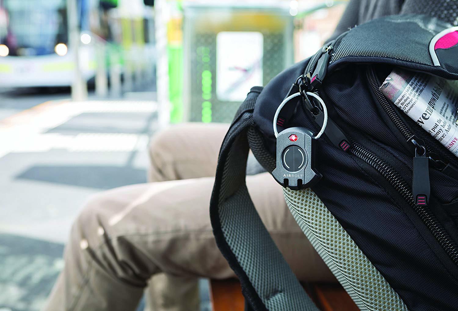 Backpacker Using The AirBolt Smart Lock