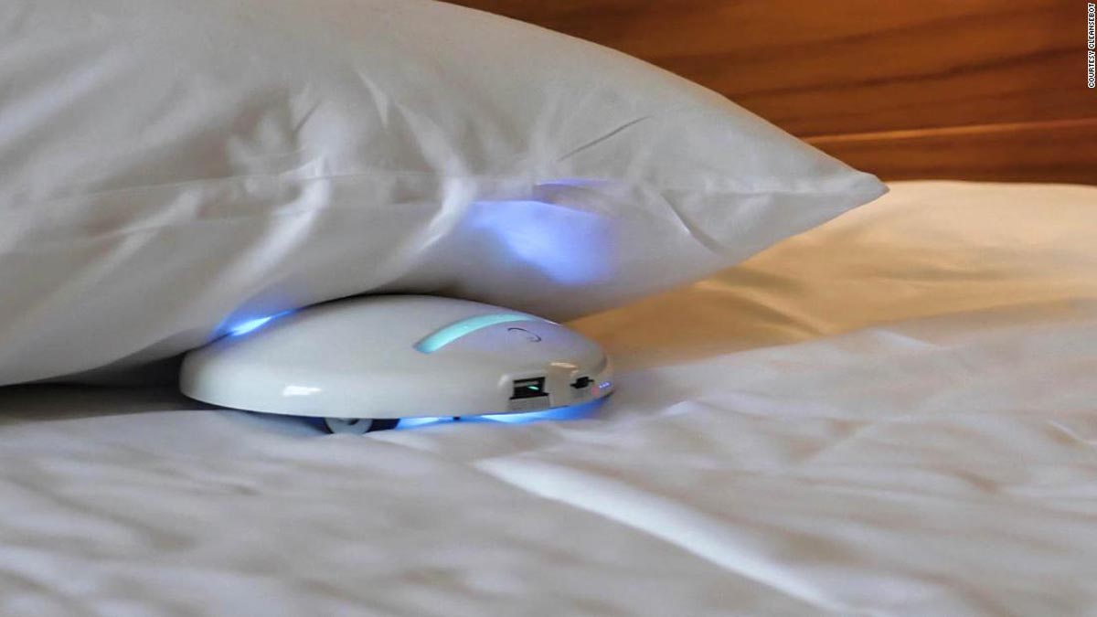 Cleansebot under pillow