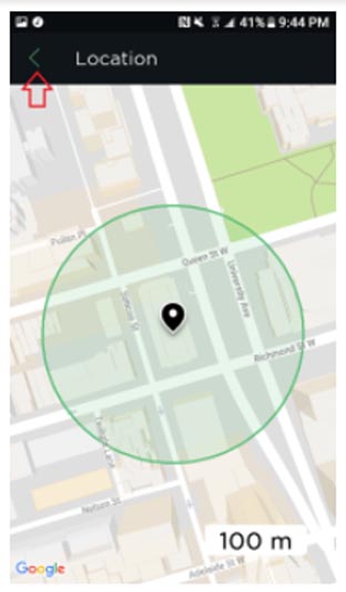 Geofencing with a thermostat