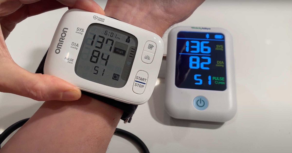 Reviewing the Omron Blood Pressure Monitor in person